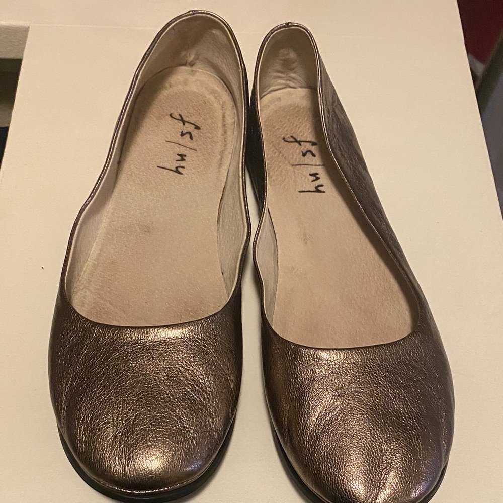 Women's Metallic Ballet Flats